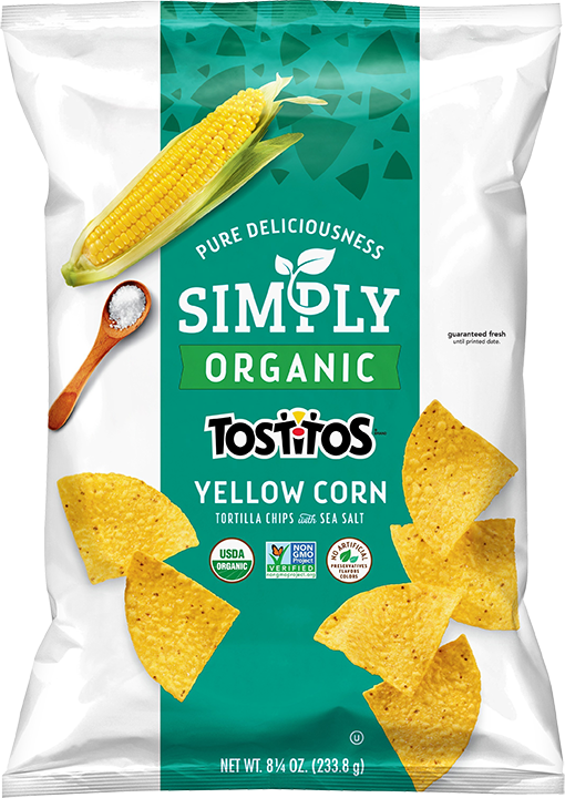 Bag of Simply TOSTITOS® Organic Yellow Corn Tortilla Chips